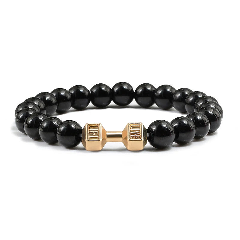 Pulseira de pedra vulcânica