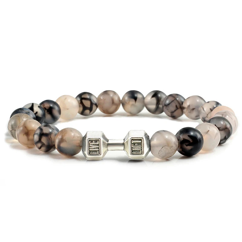 Pulseira de pedra vulcânica