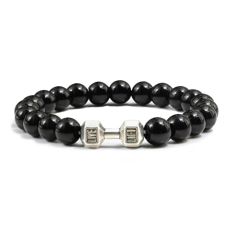 Pulseira de pedra vulcânica