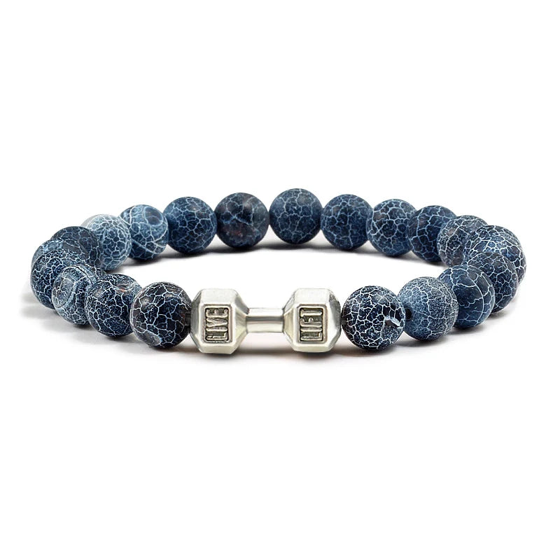 Pulseira de pedra vulcânica