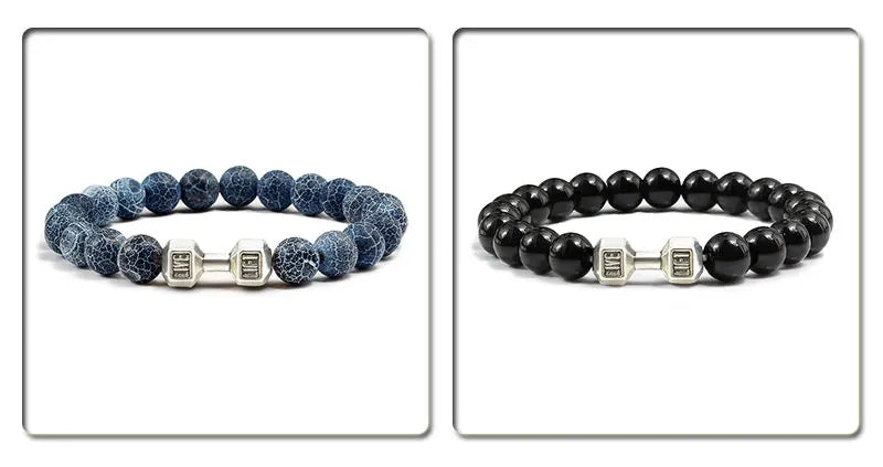 Pulseira de pedra vulcânica