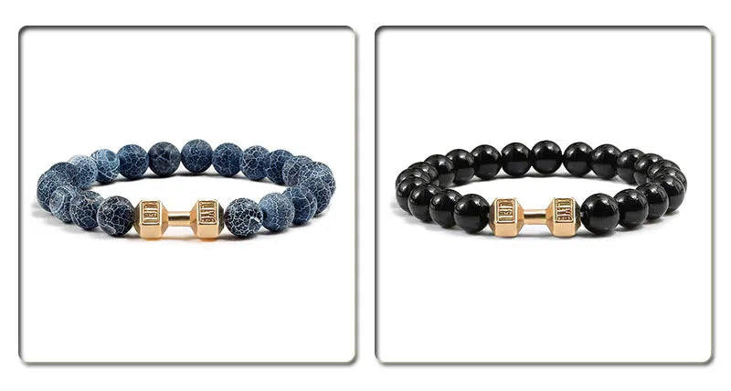 Pulseira de pedra vulcânica