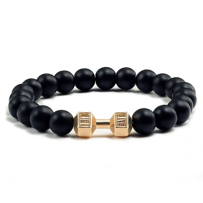 Pulseira de pedra vulcânica
