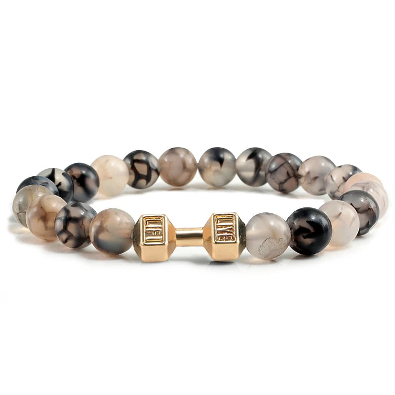 Pulseira de pedra vulcânica
