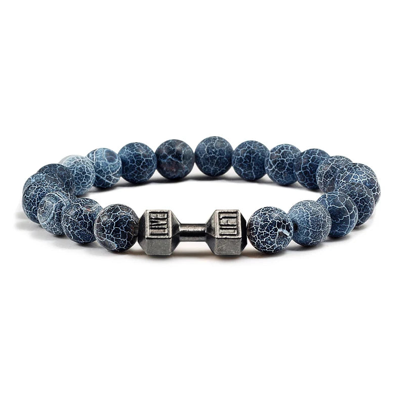 Pulseira de pedra vulcânica