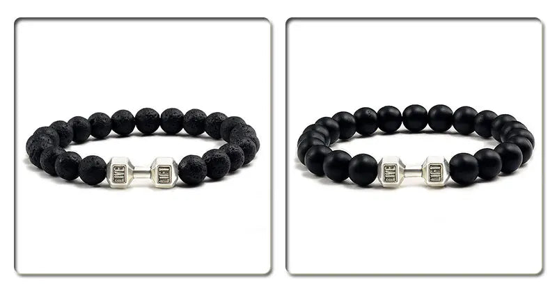 Pulseira de pedra vulcânica