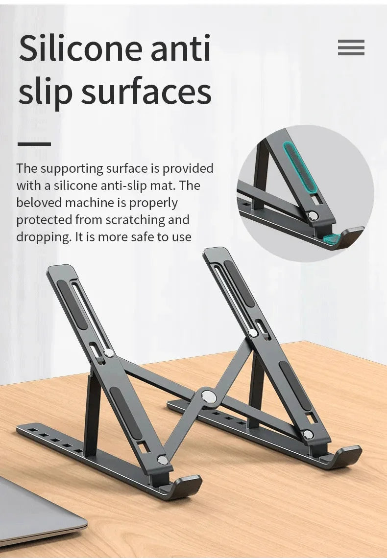 Suporte dobrável para laptop ajustável