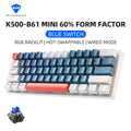 Teclado mecânico Machenike K500-B61 Mini, fator de forma de 60%