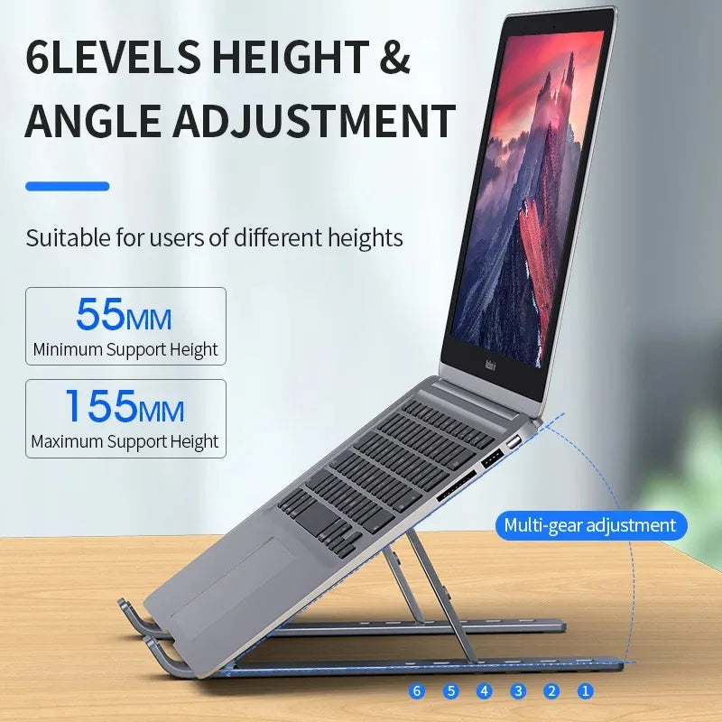 Suporte dobrável para laptop ajustável