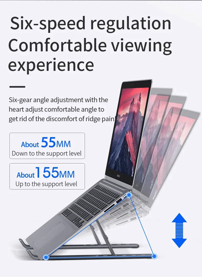 Suporte dobrável para laptop ajustável