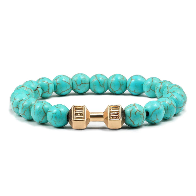 Pulseira de pedra vulcânica