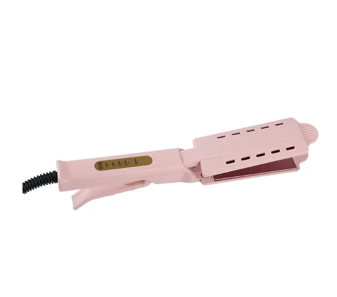 Prancha Alisadora de Cabelo Rosa – 4 Níveis de Temperatura | Íons Negativos, Revestimento Cerâmico Tourmaline,