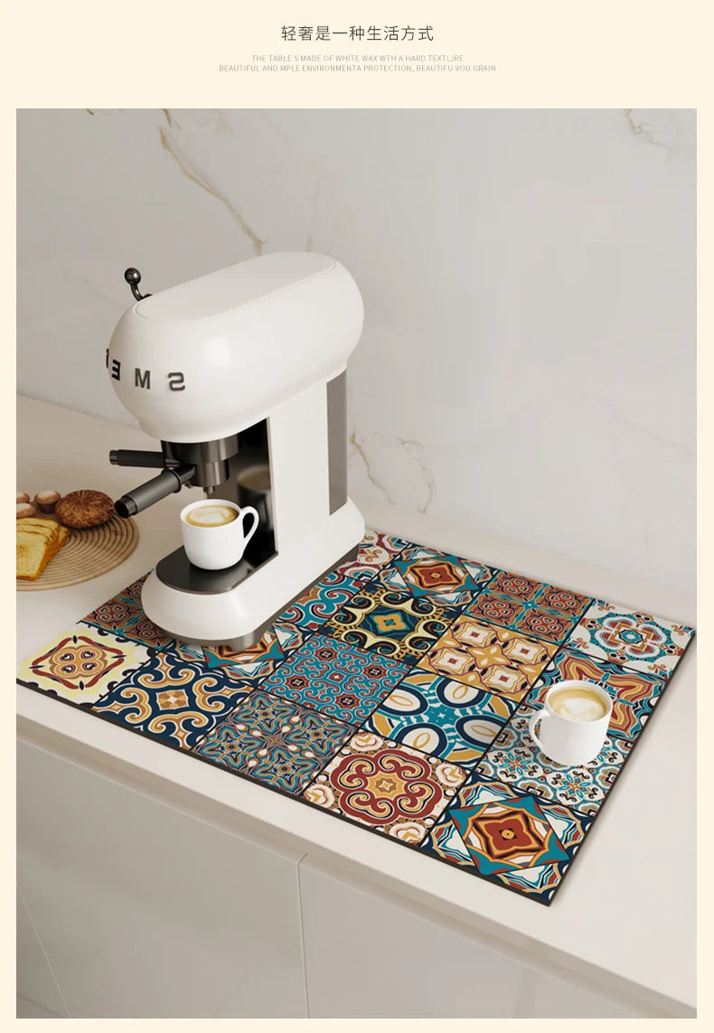 Tapete protetor para  máquina de café