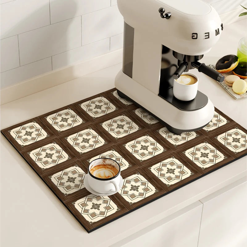 Tapete protetor para  máquina de café