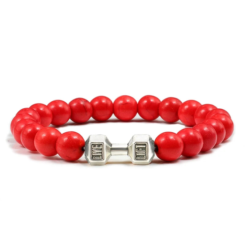 Pulseira de pedra vulcânica