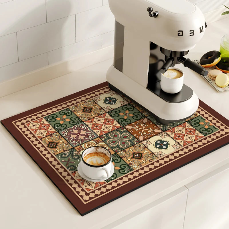 Tapete protetor para  máquina de café