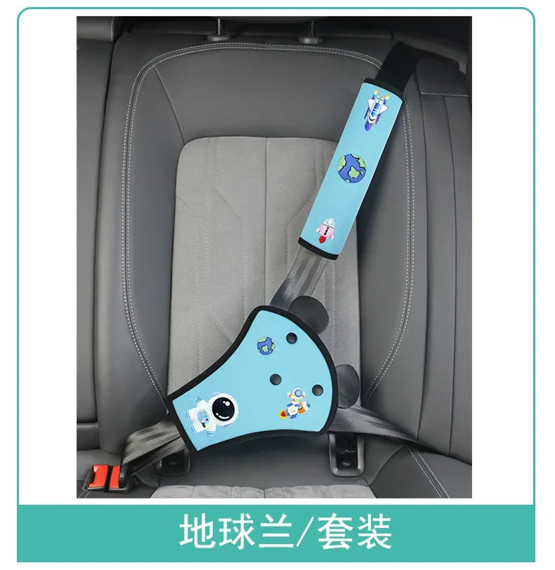 Cinto de Segurança Infantil para Carro – Protetor de Ombro, Limitador de Pescoço, Protetor Abdominal e Âncora de Fixação