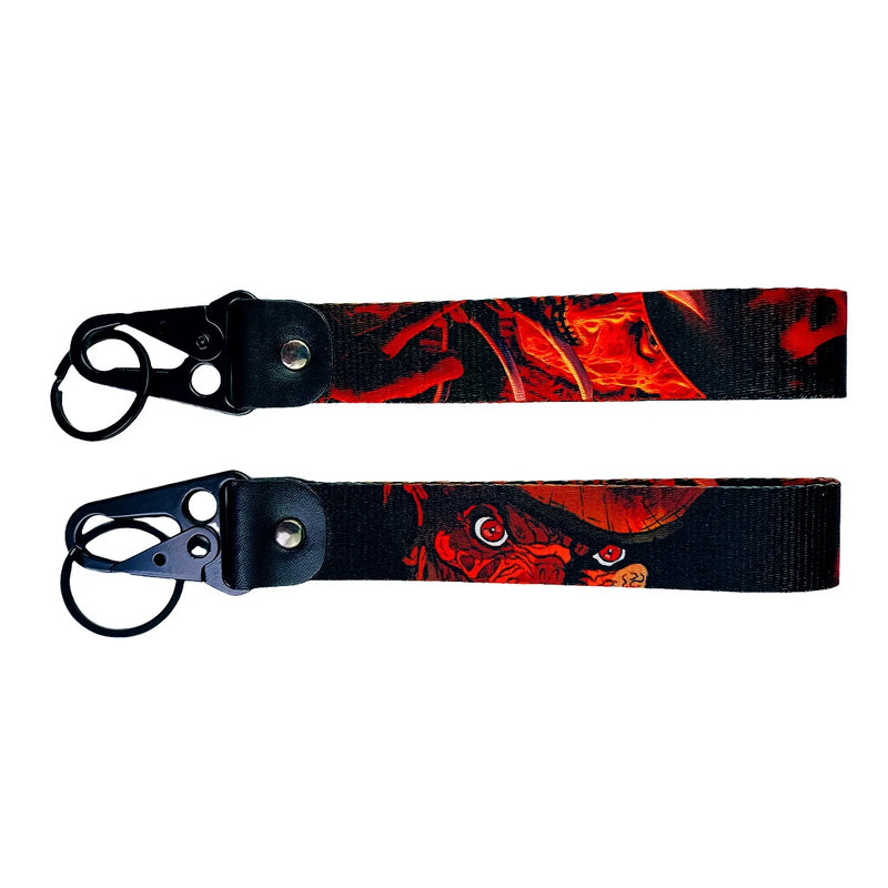 Chaveiro com Bico de Águia Estilo Halloween – Lanyard Porta-Crachá Anime/Mangá com Pingente USB e Acessórios Portáteis