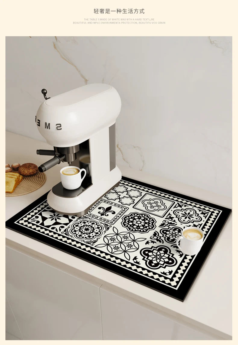 Tapete protetor para  máquina de café