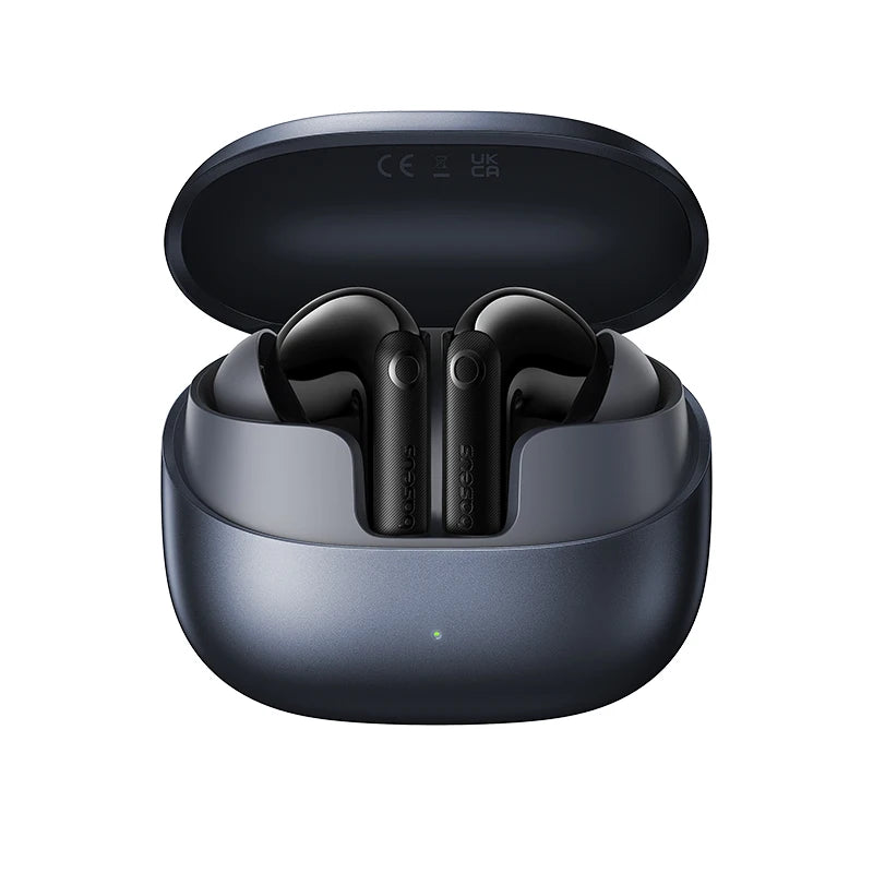 Fones de Ouvido Baseus EP10 Pro ANC Bluetooth 6.0 – Cancelamento de Ruído Ativo 50dB | 6 Microfones, Áudio Hi-Res LDAC, IP55