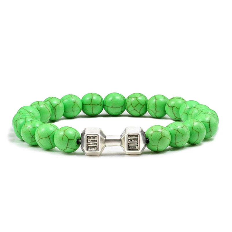 Pulseira de pedra vulcânica