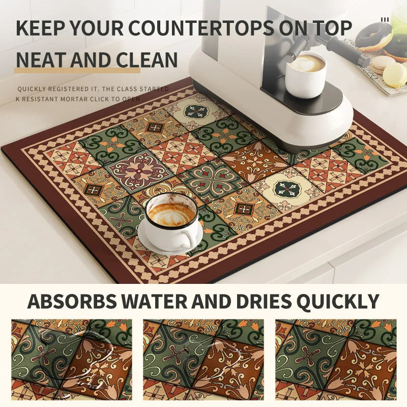 Tapete protetor para  máquina de café