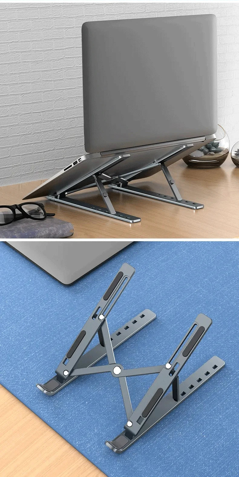 Suporte dobrável para laptop ajustável
