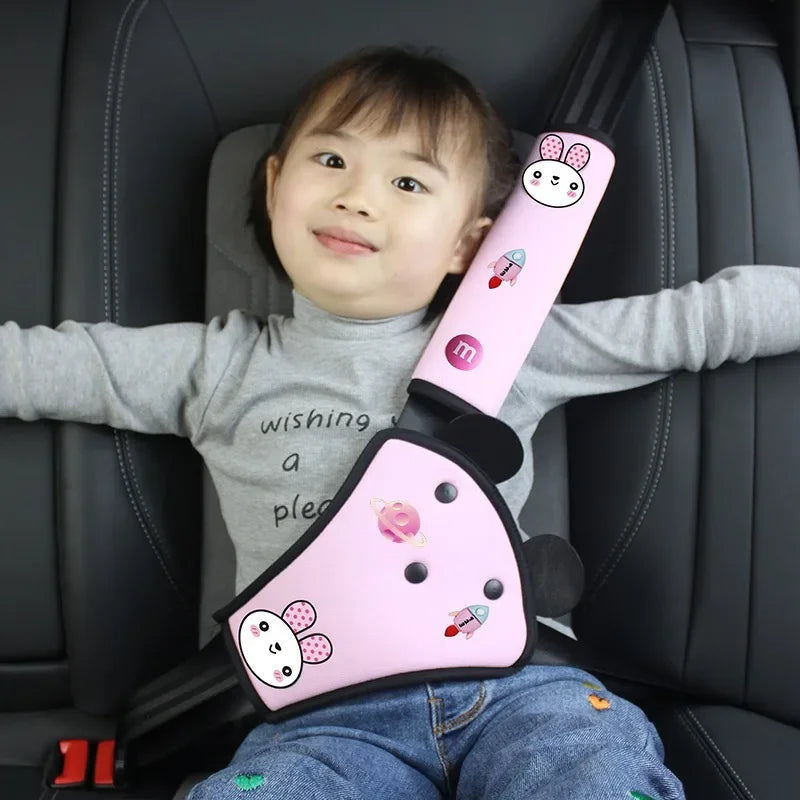 Cinto de Segurança Infantil para Carro – Protetor de Ombro, Limitador de Pescoço, Protetor Abdominal e Âncora de Fixação