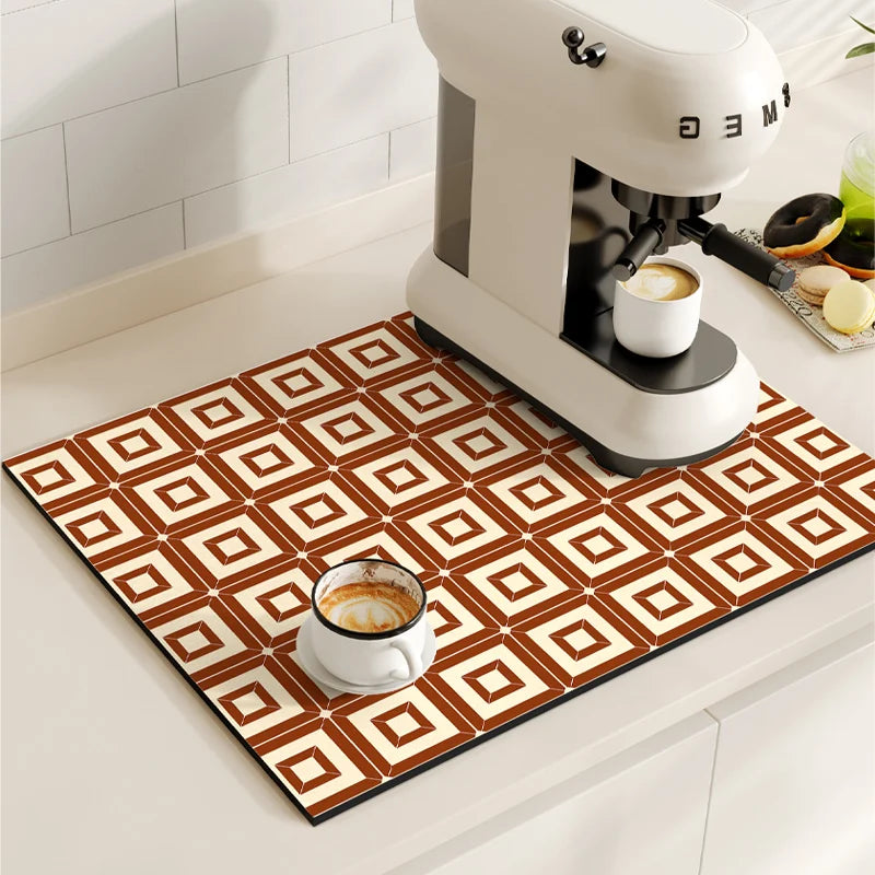 Tapete protetor para  máquina de café