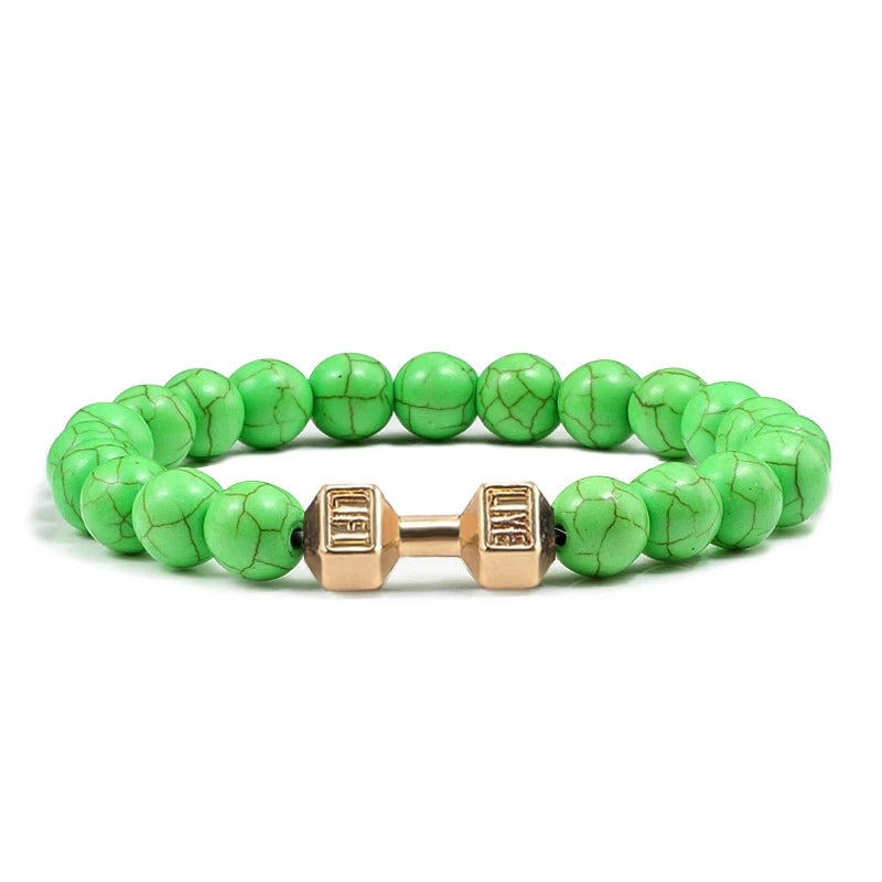 Pulseira de pedra vulcânica