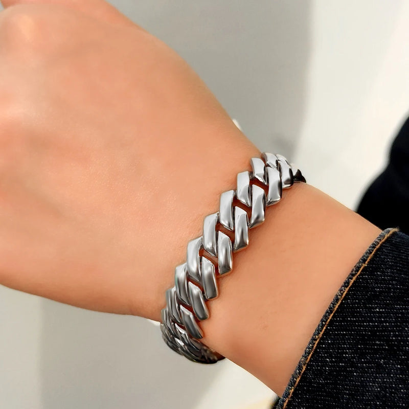 Pulseiras masculinas de aço