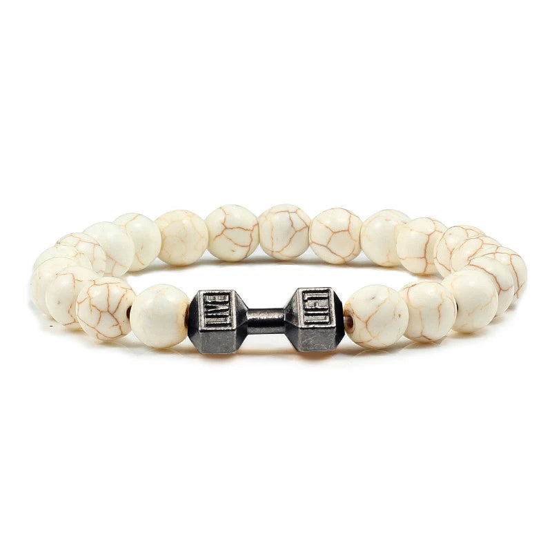 Pulseira de pedra vulcânica