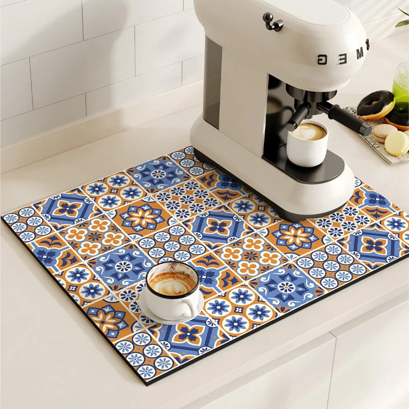 Tapete protetor para  máquina de café