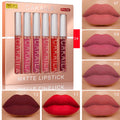 Conjunto de 6 batons brilhantes labiais CAKAILA