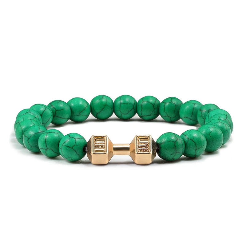 Pulseira de pedra vulcânica