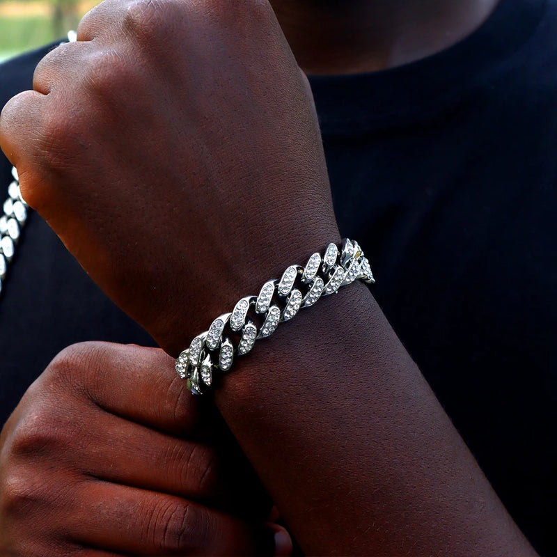Pulseiras masculinas de aço