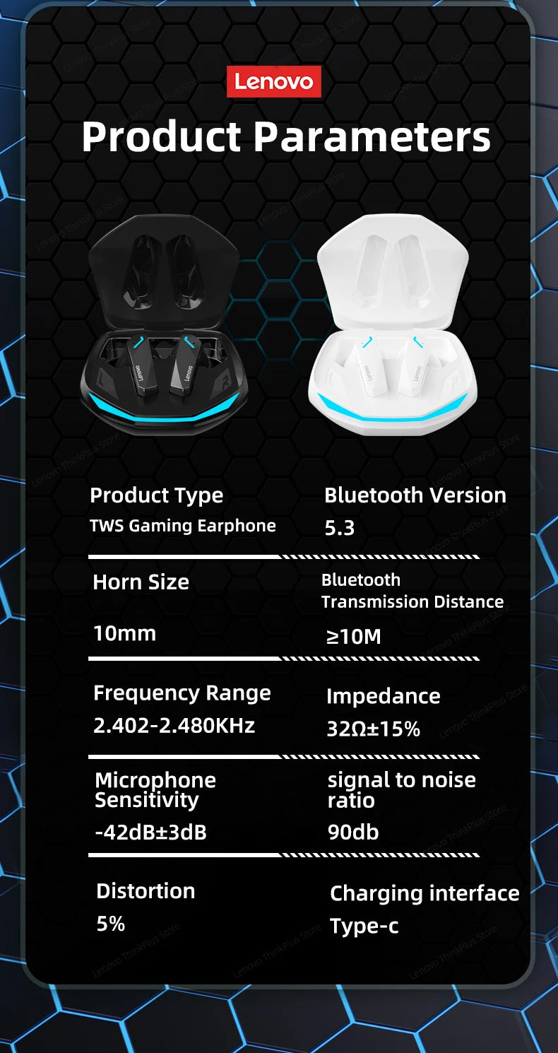 Fones de ouvido esportivos Lenovo GM2 Pro