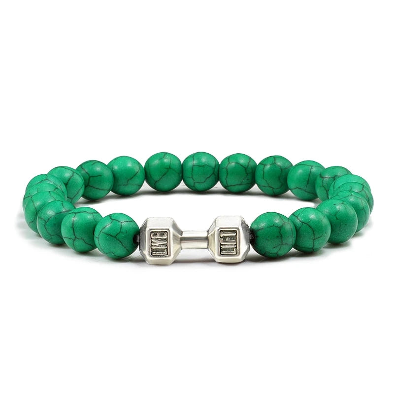 Pulseira de pedra vulcânica