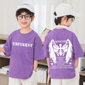 Camiseta Infantil 100% Algodão para o Verão – Nova Coleção 2025 para Meninos | Estilo Street Americano Vintage Estampada de Manga Curta | Casual, Moderna e na Moda